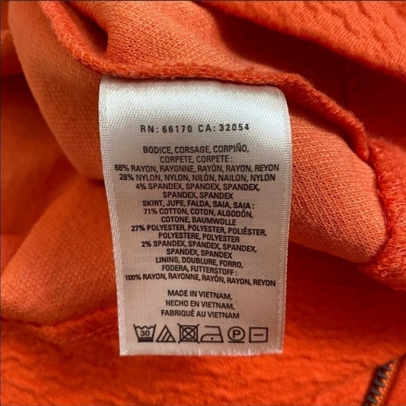 ANTHROPOLOGIE HD IN PARIS Ardmore Faux Wrap Dress Orange Bohemian v-neck 6 - Picture 10 of 10